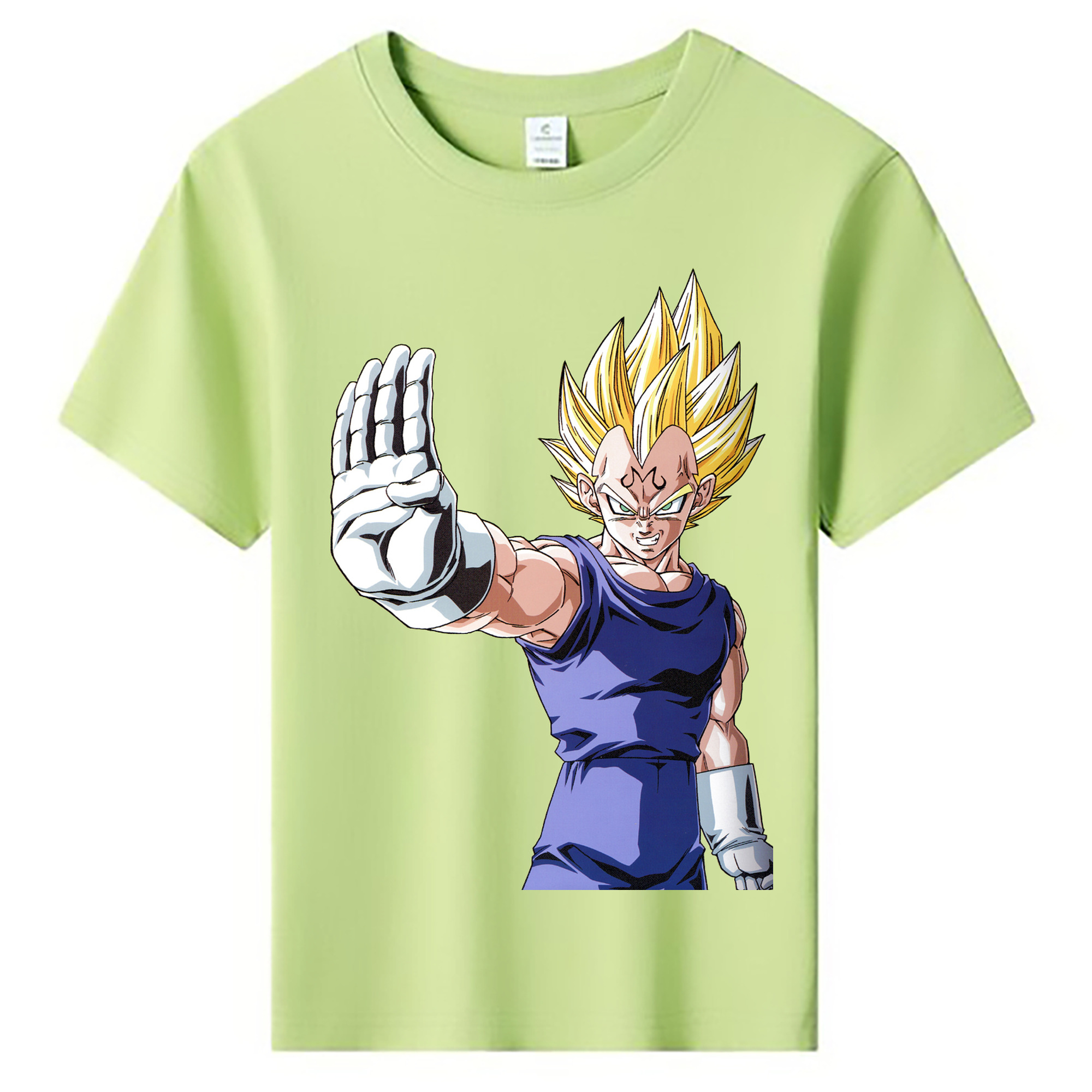（画像用） ドラゴンボール ベジータ四世（Bejīta Yonsei）DRAGON BALL Vegeta IV 綿100％キッズTシャツ（フロントプリント）